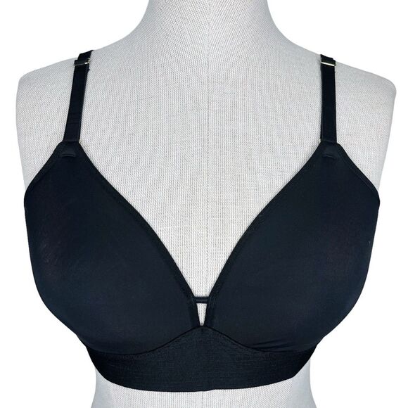 LIVELY The Spacer T-Shirt Bra sz 34C Set of TWO * Gray Black Wireless No Wire - Picture 9 of 15